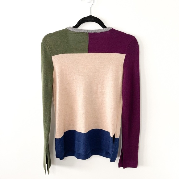 BCBGMaxAzria Patty Colorblock Wool Sweater Size XS - Picture 7 of 10